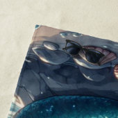 夜のビーチの人魚 ビーチタオル (インサイチュ)