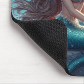 夜のビーチの人魚 マウスパッド (コーナー)