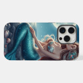 夜のビーチの人魚 iPhoneケース (裏面横)