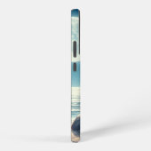 夜のビーチの人魚 SAMSUNG GALAXYケース (右側面)