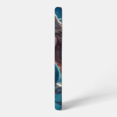 夜のビーチの人魚 SAMSUNG GALAXYケース (左側面)