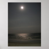 夜のビーチ ポスター (正面)