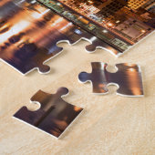 夜のピッツバーグのスカイライン ジグソーパズル (側面)