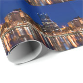 夜のピッツバーグのスカイライン ラッピングペーパー (ロールコーナー)