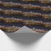 夜のピッツバーグのスカイライン ラッピングペーパー (角)