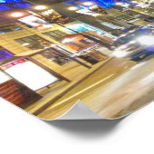 夜のフィラデルフィアの市庁舎 ポスター (角)