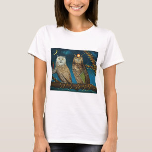 夜のフクロウ Tシャツ