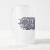 夜のフルロゴビアマグを守る フロストグラスビールジョッキ (正面左)