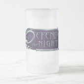 夜のフルロゴビアマグを守る フロストグラスビールジョッキ (中央)