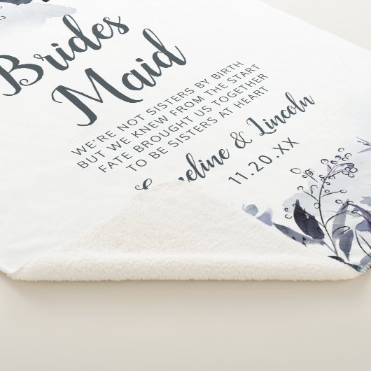 夜のフローラから花嫁引用文 シェルパブランケット (3/4)