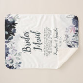 夜のフローラから花嫁引用文 シェルパブランケット (正面(横))