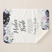 夜のフローラの母への花嫁引用文 シェルパブランケット (正面(横))