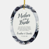 夜のフローラの母への花嫁引用文 セラミックオーナメント (正面)