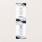 夜のフローラエレガントな結婚式プログラム (外部フラット)