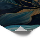 夜のフローラ園のトンボ ポスター (角)