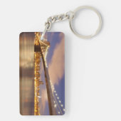 夜のブルックリン橋そしてマンハッタン キーホルダー (裏面)