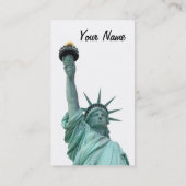 夜のブルックリン橋、ニューヨークシティ 名刺 (裏面)