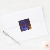 夜のブルーライトロンドンの目 スクエアシール (封筒)