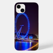 夜のブルーライトロンドンの目 Case-Mate iPhoneケース (裏面)