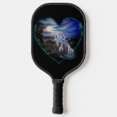 夜のベイ，ドルフィンラブ ピックルボールラケット (裏面)