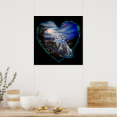 夜のベイ，ドルフィンラブ ポスター (キッチン)