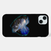 夜のベイ，ドルフィンラブ iPhoneケース (裏面横)