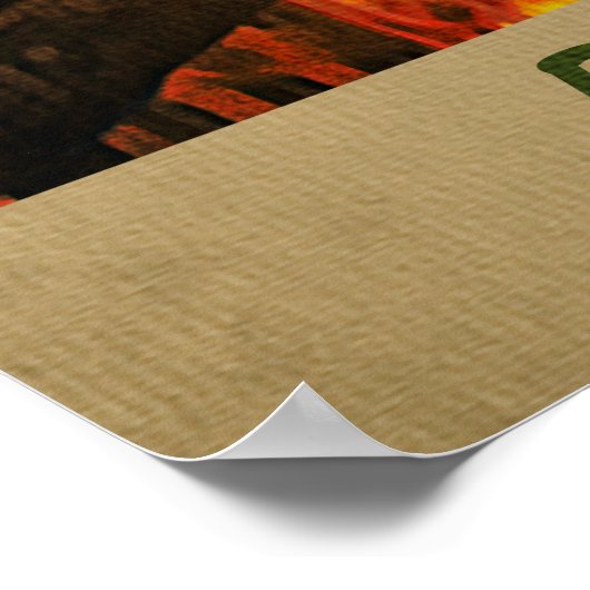 夜のベルギー ポスター (角)