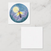 . .夜のホタルの冒険リトルカード ノートカード (正面/裏面)