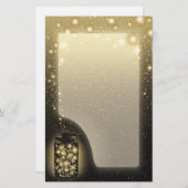 夜のホタルの白熱［赤熱］光を放つな瓶はUnlined主演します 便箋 (正面/裏面)