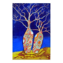 夜のボアブの木