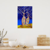 夜のボアブの木 ポスター (キッチン)