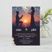 夜のボホモダンーエレガントラスト結婚トワイライト 招待状 (スタンド正面)