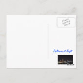 夜のボルチモア ポストカード (裏面)