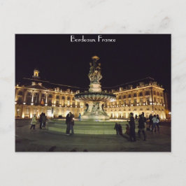 夜のボルドー ポストカード