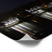 夜のボートハウスロー…フィラデルフィア、PA ポスター (角)