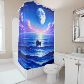 夜のボート シャワーカーテン (インサイチュ)