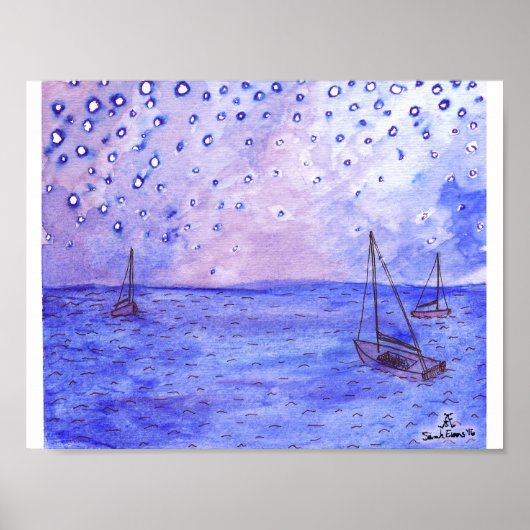 夜のボート ポスター (正面)