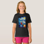 夜のボート Tシャツ (正面フル)