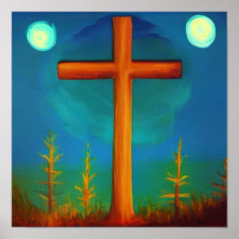 夜のポスターで庭を横切る2つの選択肢|過去記事 ポスター