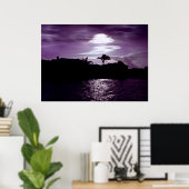 夜のポスターの前 ポスター (ホームオフィス)