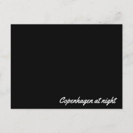 夜のポストカードコペンハーゲン ポストカード