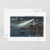 夜のポートランドヘッド灯台 ポストカード (正面/裏面)