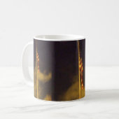 夜のマグカップのアメリカ国旗 コーヒーマグカップ (正面左)