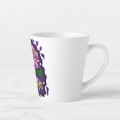 夜のマグカップの花 カフェラテマグ (右)
