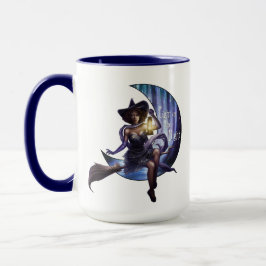 夜のマグカップをライトアップ マグカップ