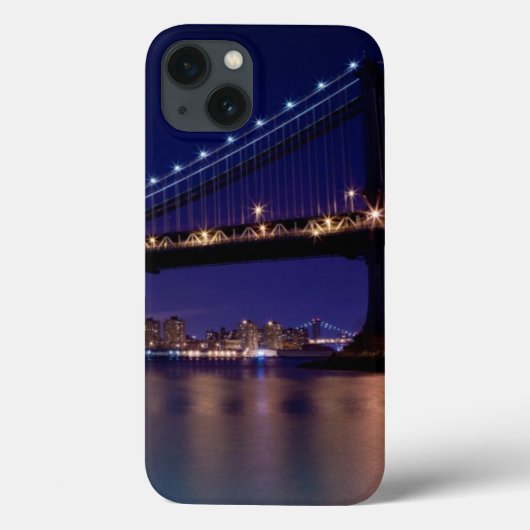 夜のマンハッタン橋の眺め Case-Mate iPhoneケース (裏面)