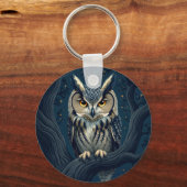 夜のミズクホウオウ キーホルダー (正面)