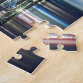 夜のミルウォーキーのスカイライン ジグソーパズル (側面)