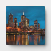 夜のメルボルン フォトプラーク (正面)