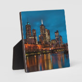 夜のメルボルン フォトプラーク (正面)